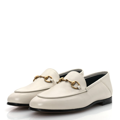 Gucci Calfskin Womens Jordaan Loafers 35.5 Mystic White 4 of 14
