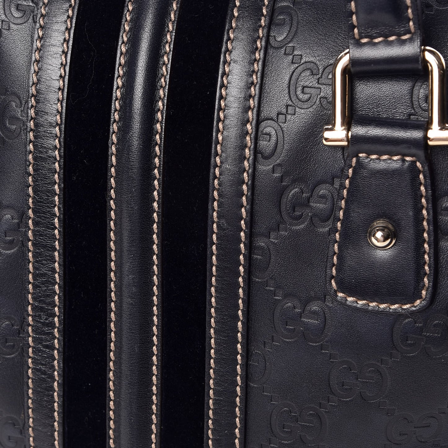 Guccissima Treasure Boston Black