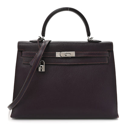 Hermes Chevre Mangalore Kelly Sellier 35 Raisin 1 of 35