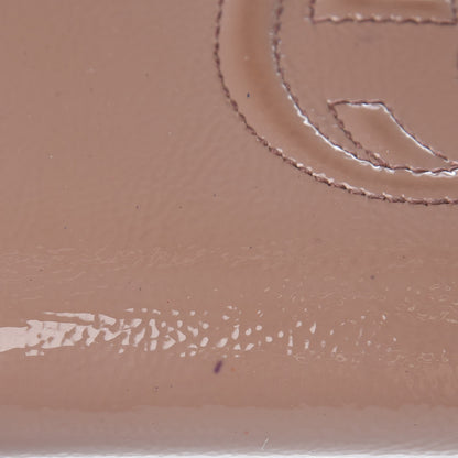 Gucci Patent Soho Zip Around Wallet Dark Cipria 11 of 17