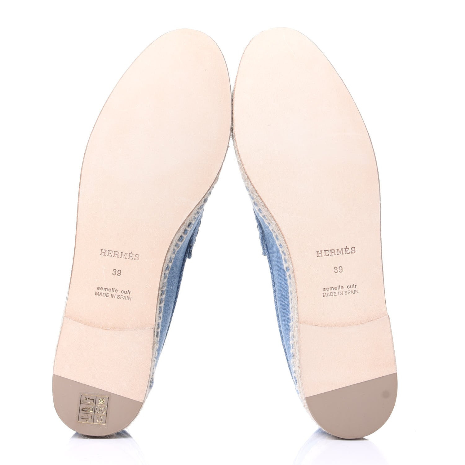 Hermes Denim Womens Trip Espadrilles 39 Bleu Clair 7 of 11