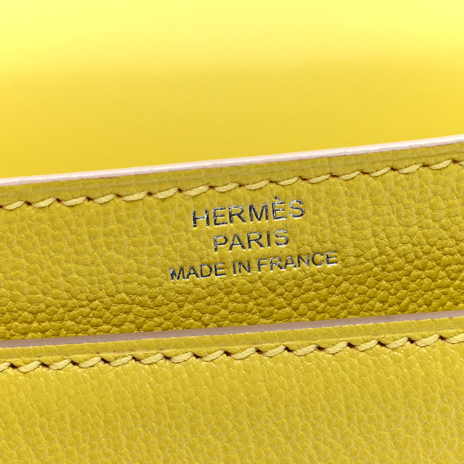 Hermes Chevre Mysore Mini Verrou Chaine Bag Lime 5 of 9
