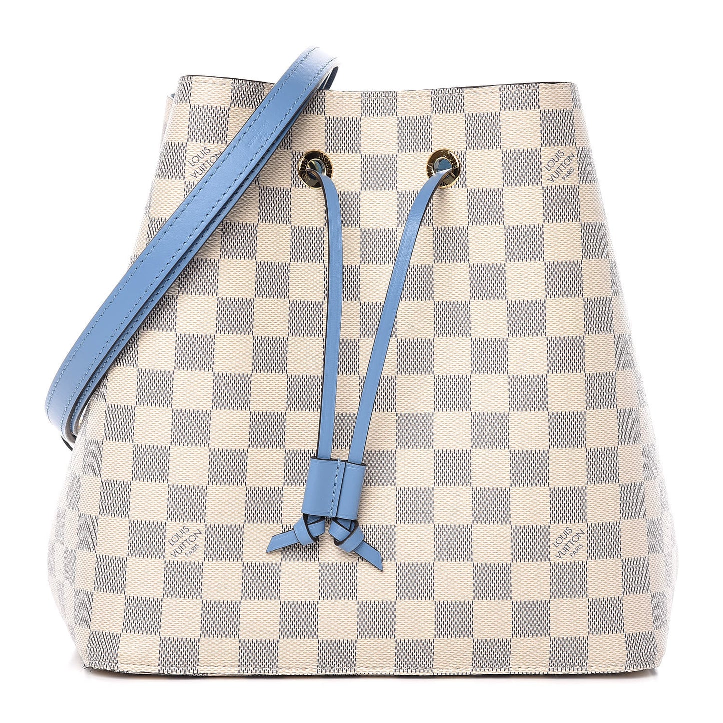 Damier Azur Neonoe MM Bleuet