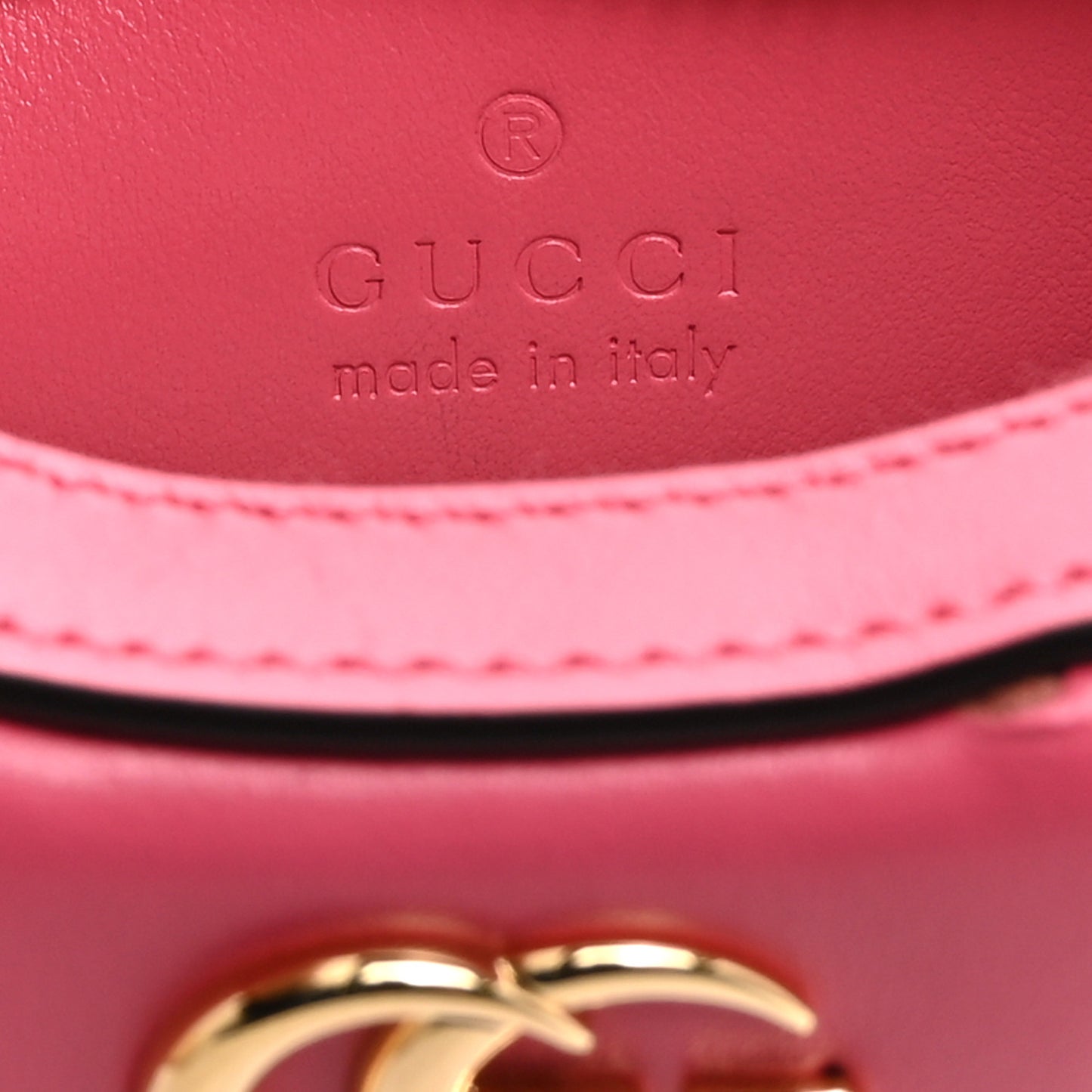 Calfskin GG Matelasse Mini Hobo Shoulder Bag Pink