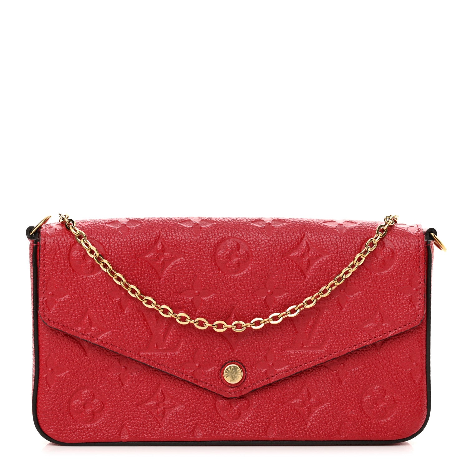 Louis Vuitton Empreinte Pochette Felicie Chain Wallet Cherry 1 of 13