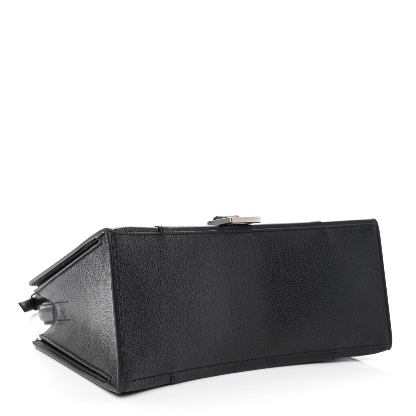 Grained Calfskin XS Hourglass East West Tote Black