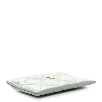 Chanel Caviar Quilted Card Holder Grey 4 of 10