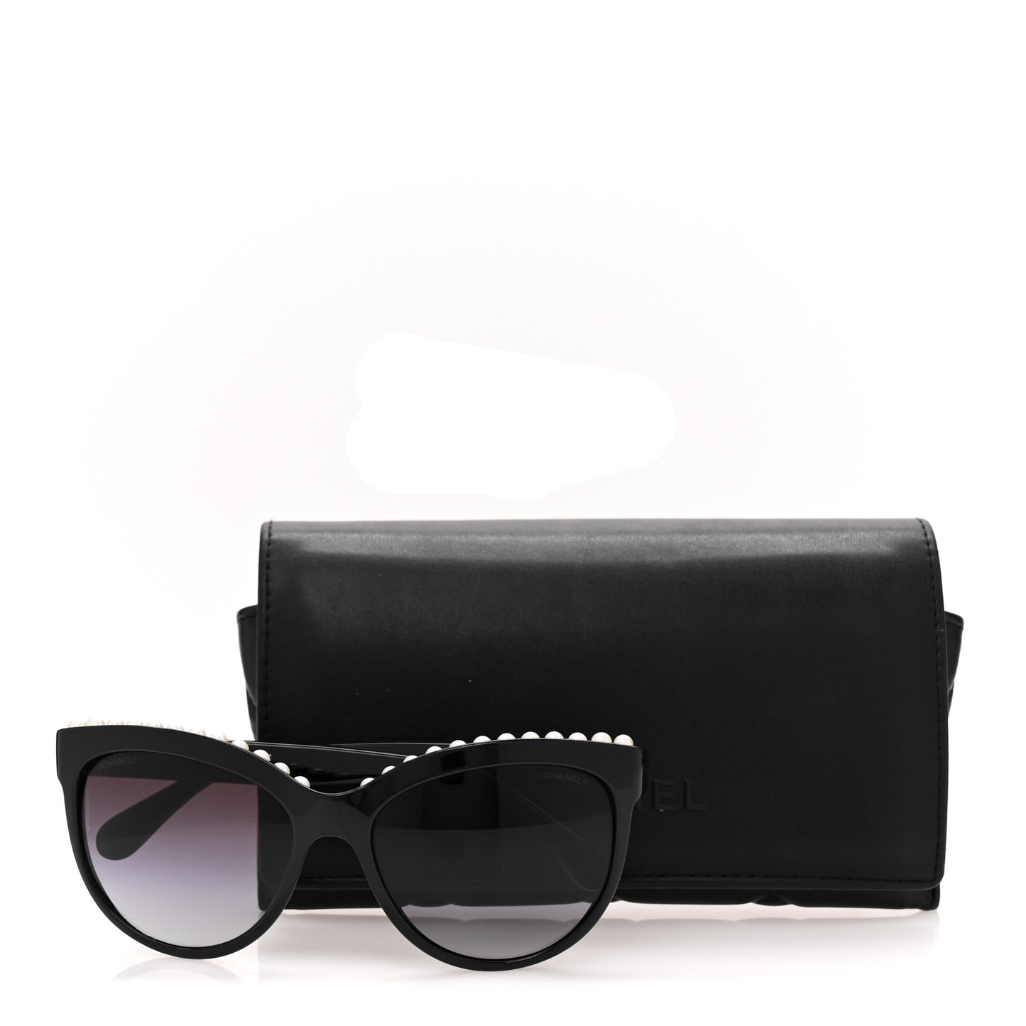 Freshwater Cultured Pearl Butterfly Sunglasses 6040-H Black