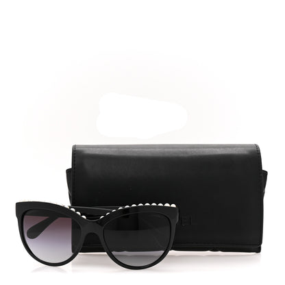 Chanel Freshwater Cultured Pearl Butterfly Sunglasses 6040-H Black 9 of 9