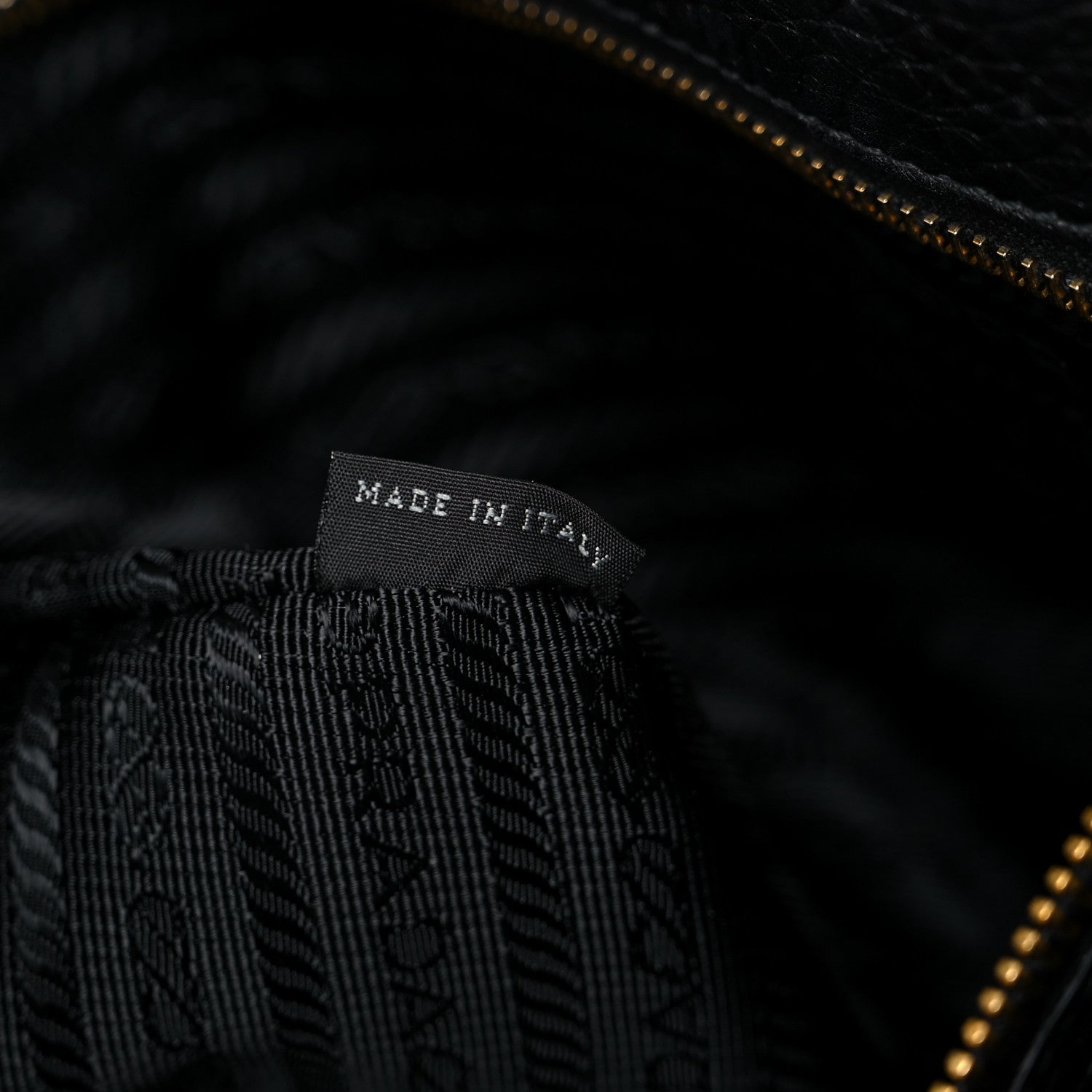 Prada Vitello Daino Tote Black 6 of 12
