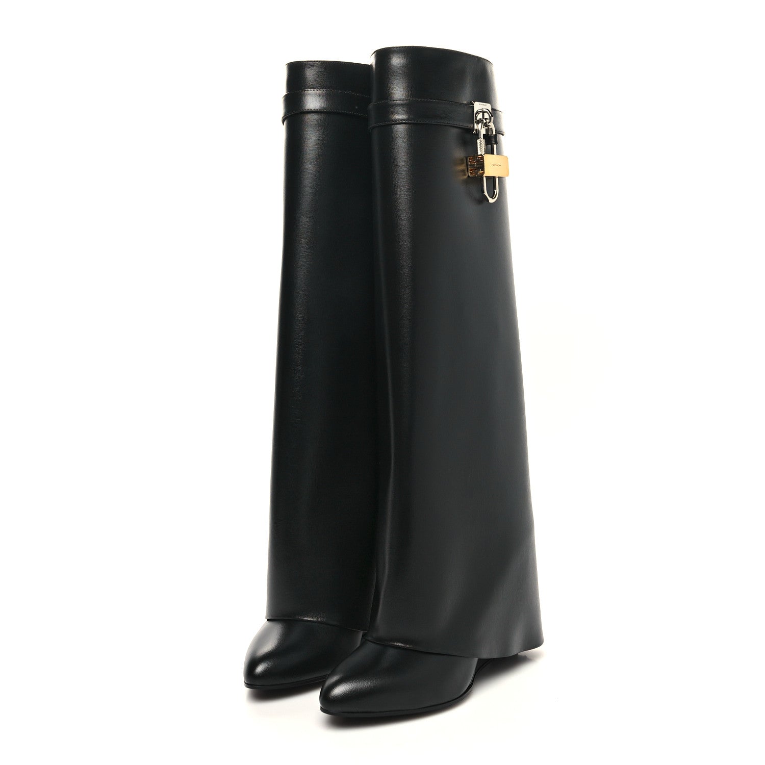 Givenchy Calfskin Shark Lock Pant Boots 39.5 Black 3 of 8