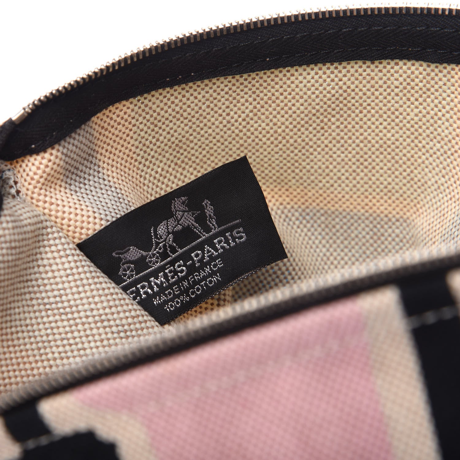 Hermes Toile Flat Waikiki Pouch Blue 6 of 6