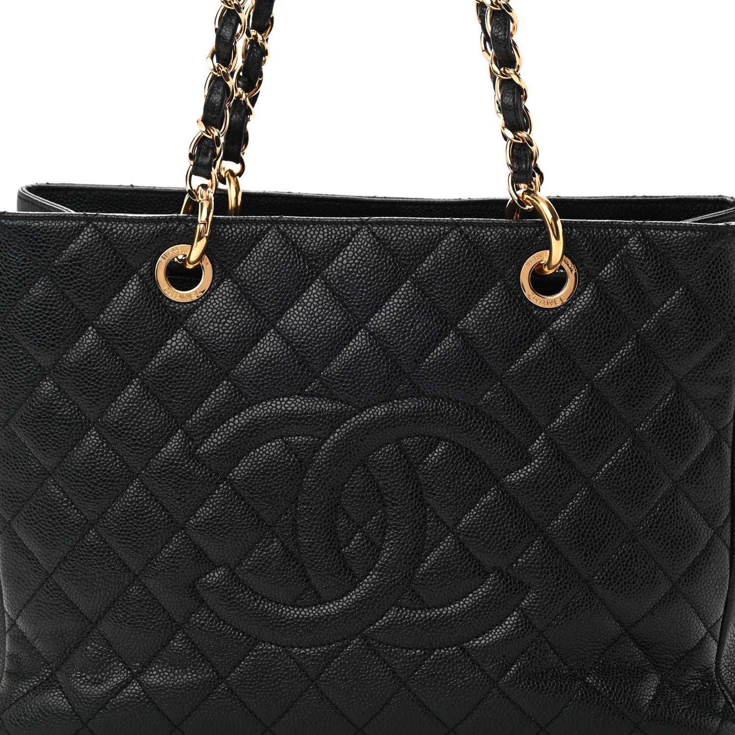 Chanel Caviar Quilted Grand Shopping Tote GST Black 7 of 14