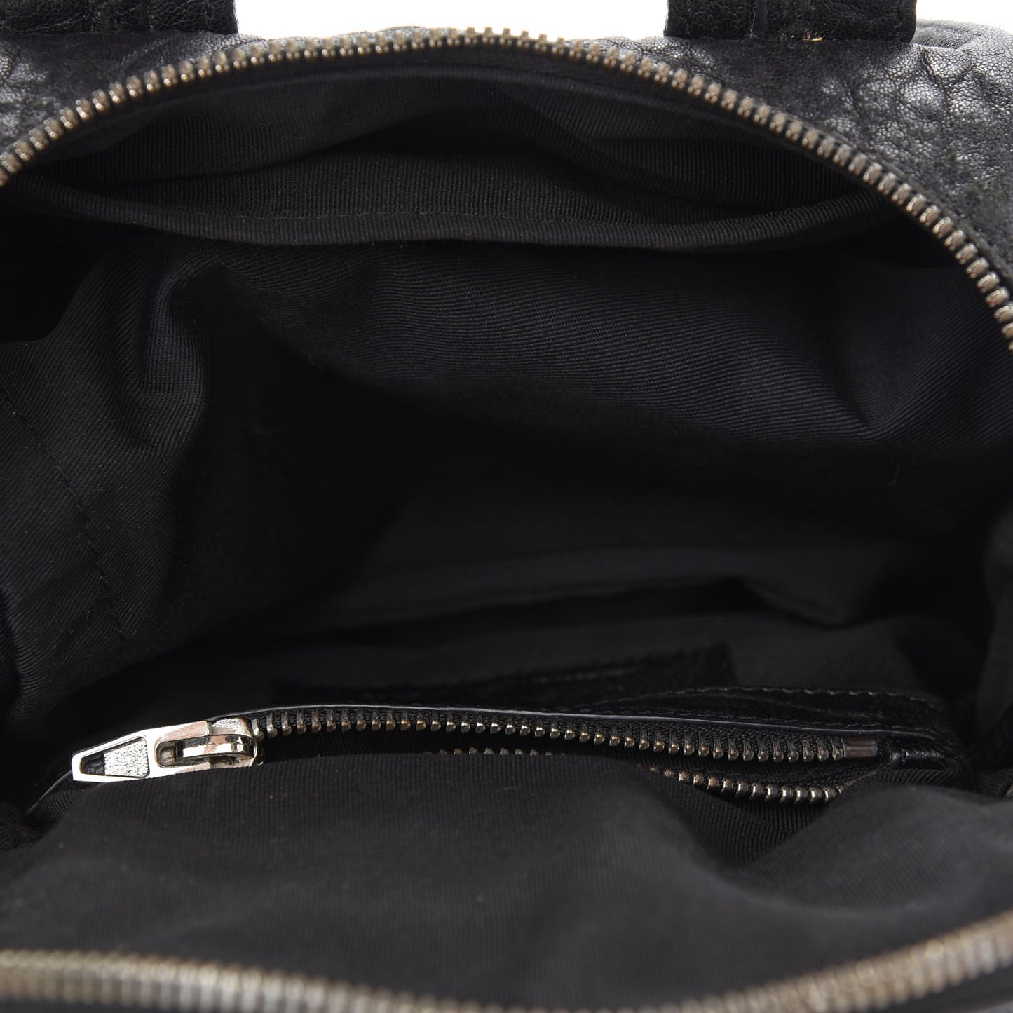 Pebbled Lambskin Mini Rockie Black Rhodium Hardware