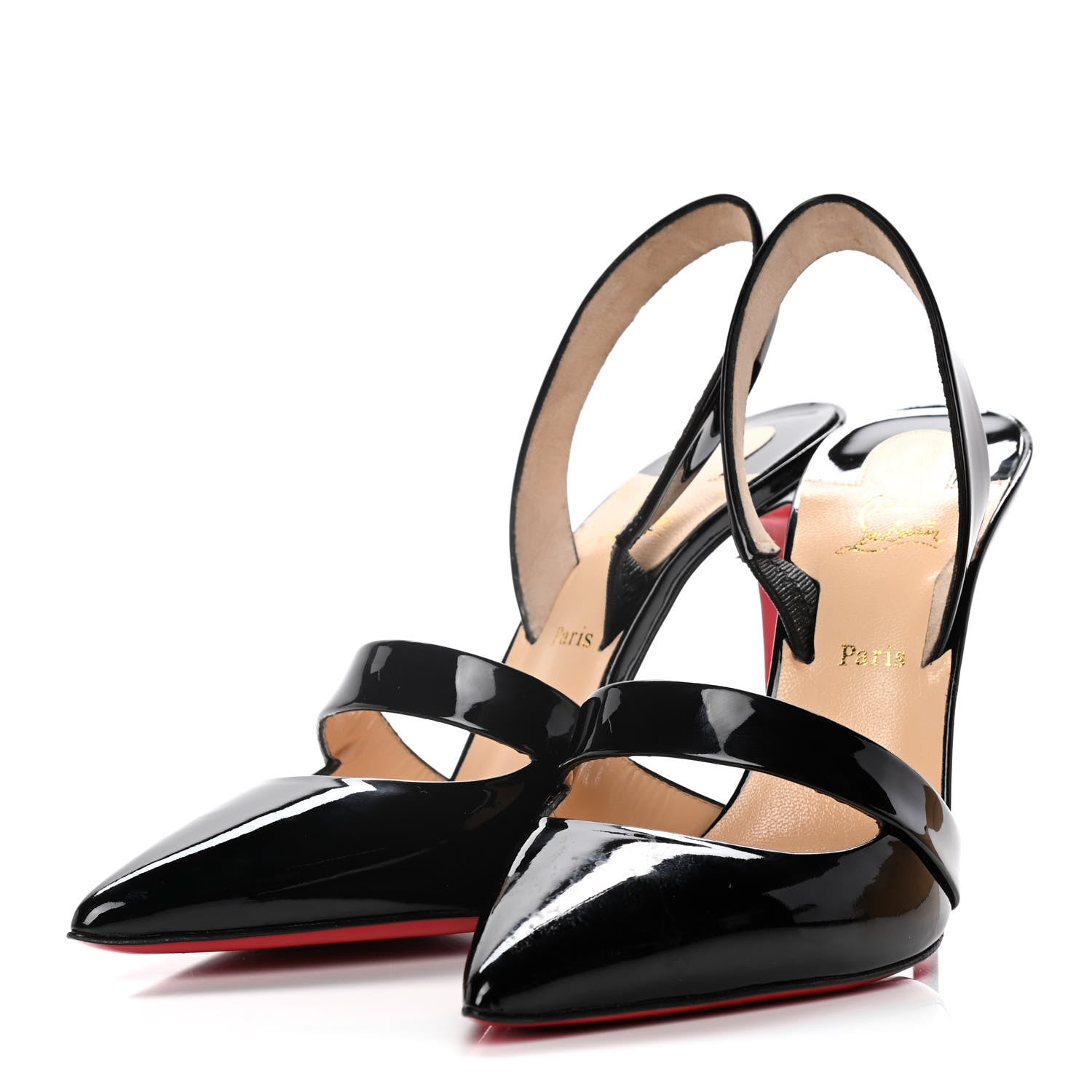 Christian Louboutin Patent Actina 100 Pumps 39 Black 3 of 14