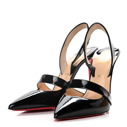 Christian Louboutin Patent Actina 100 Pumps 39 Black 3 of 14