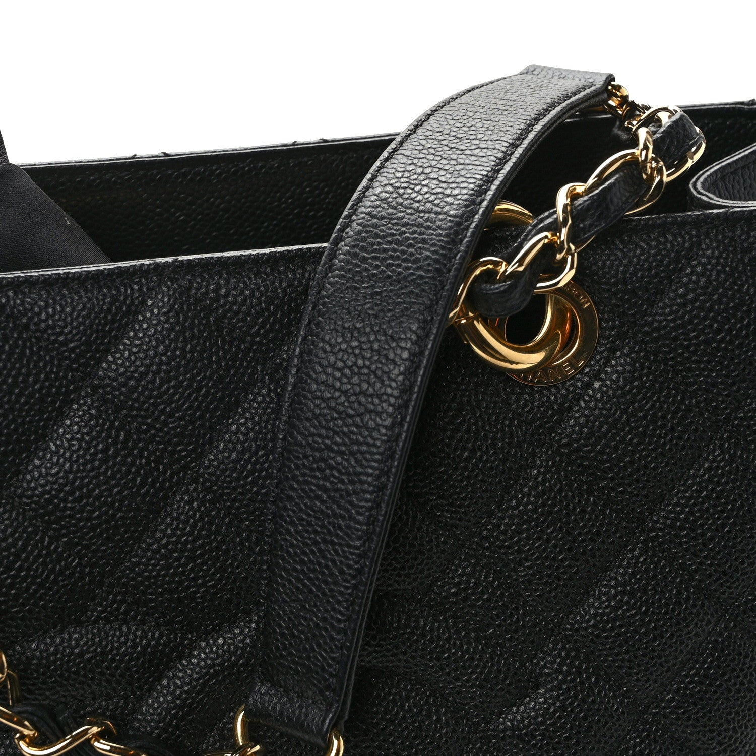 Chanel Caviar Quilted Grand Shopping Tote GST Black 14 of 15