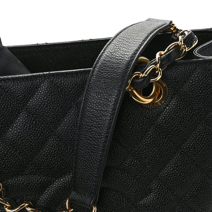 Chanel Caviar Quilted Grand Shopping Tote GST Black 14 of 15