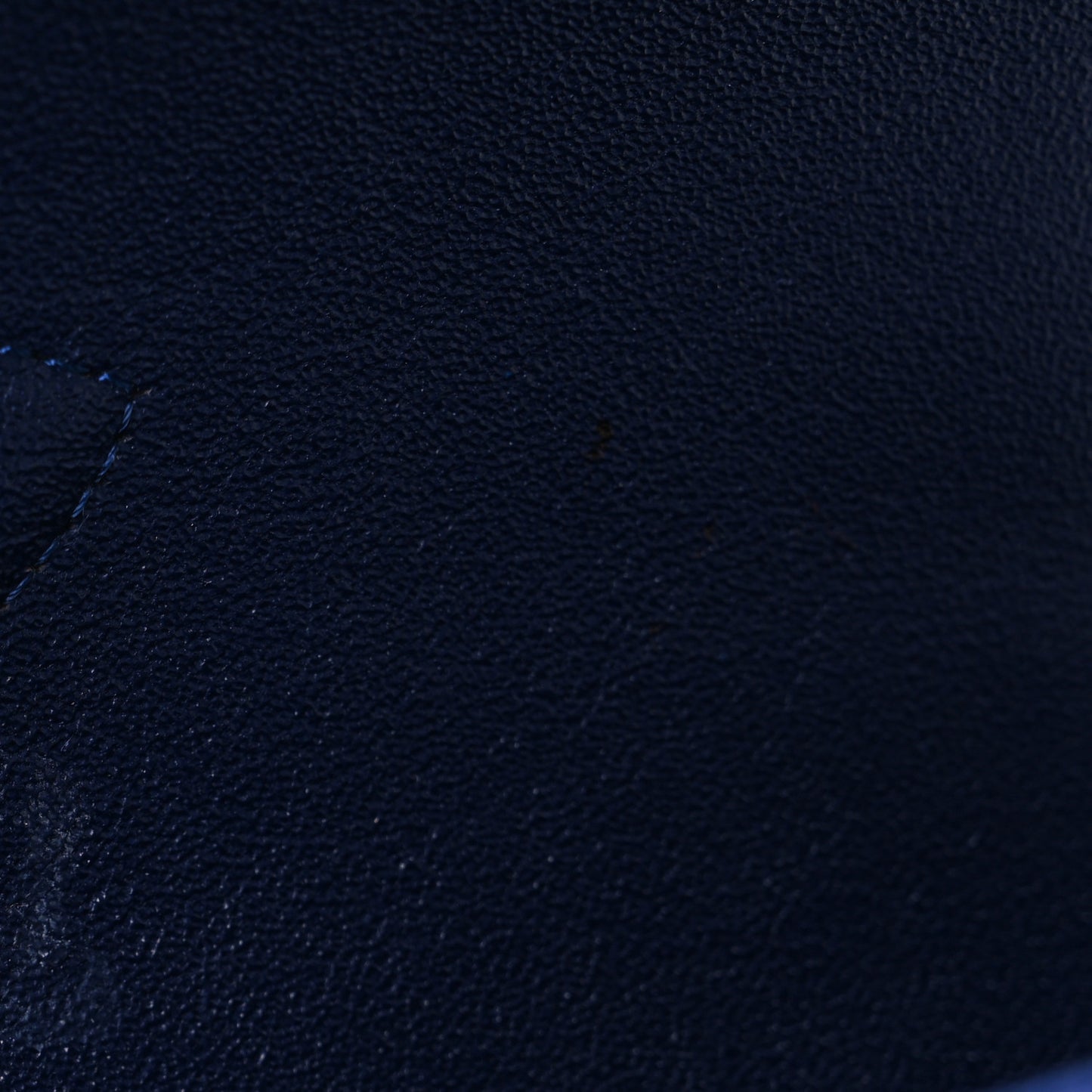Velvet Quilted Medium Double Flap Navy Blue