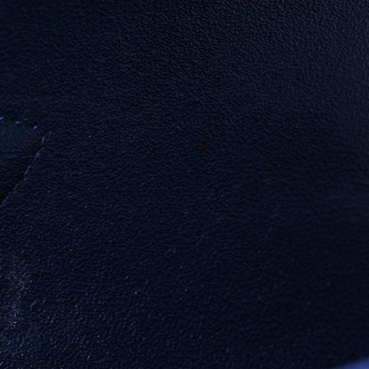 Chanel Velvet Quilted Medium Double Flap Navy Blue 11 of 11