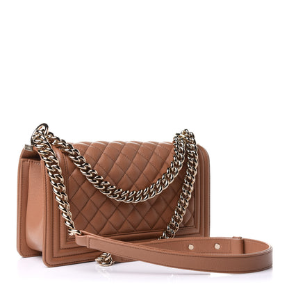 Chanel Caviar Quilted Medium Boy Flap Brown 2 of 10