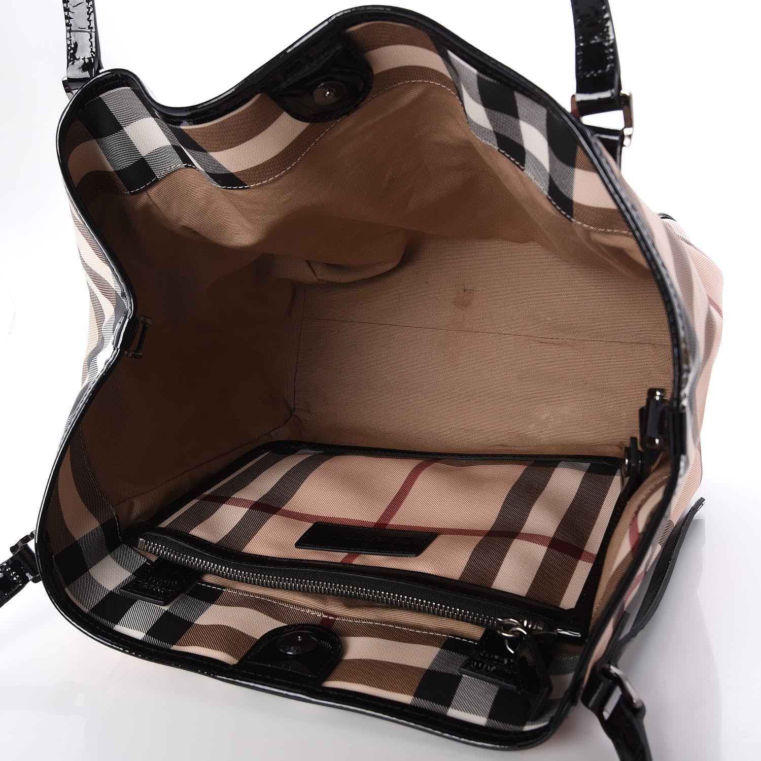 Burberry Supernova Check Small Canterbury Tote Black 5 of 7