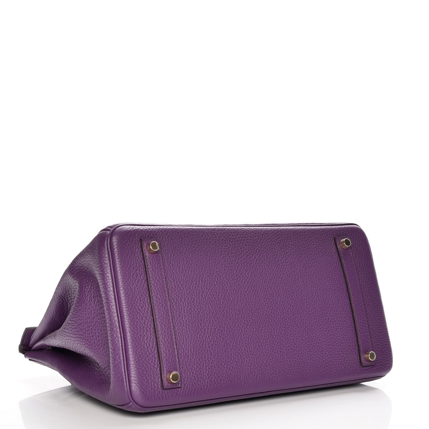 Hermes Taurillon Clemence Birkin 35 Ultraviolet 4 of 24