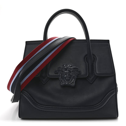 Versace Calfskin Medium Palazzo Empire Bag Navy Blue 1 of 12