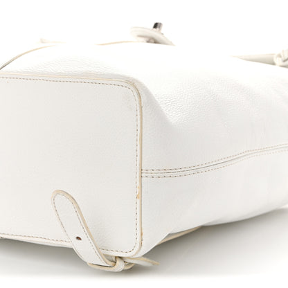 Chanel Caviar CC Backpack White 10 of 19