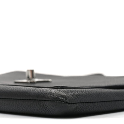 Louis Vuitton Soft Calfskin My Lockme Chain Pochette Black 9 of 10