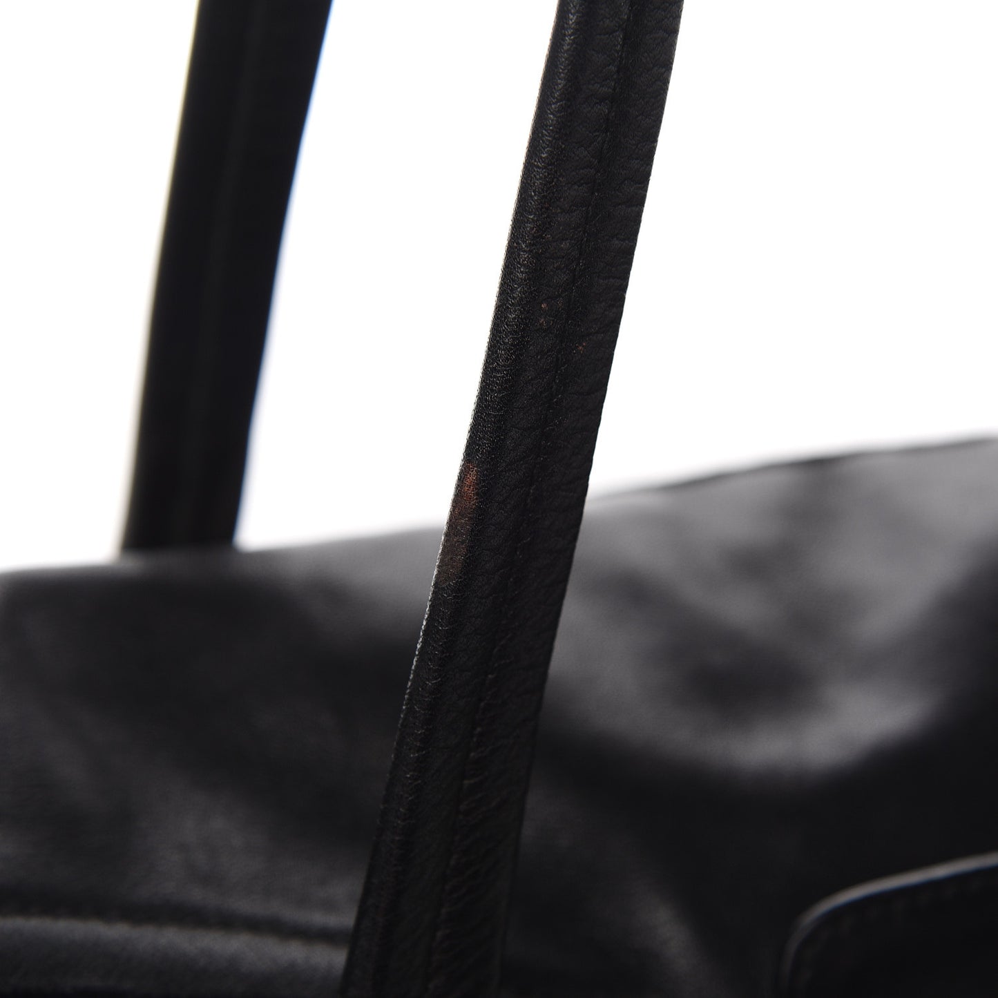 Soft Calfskin Tessuto Nylon Shoulder Bag Black