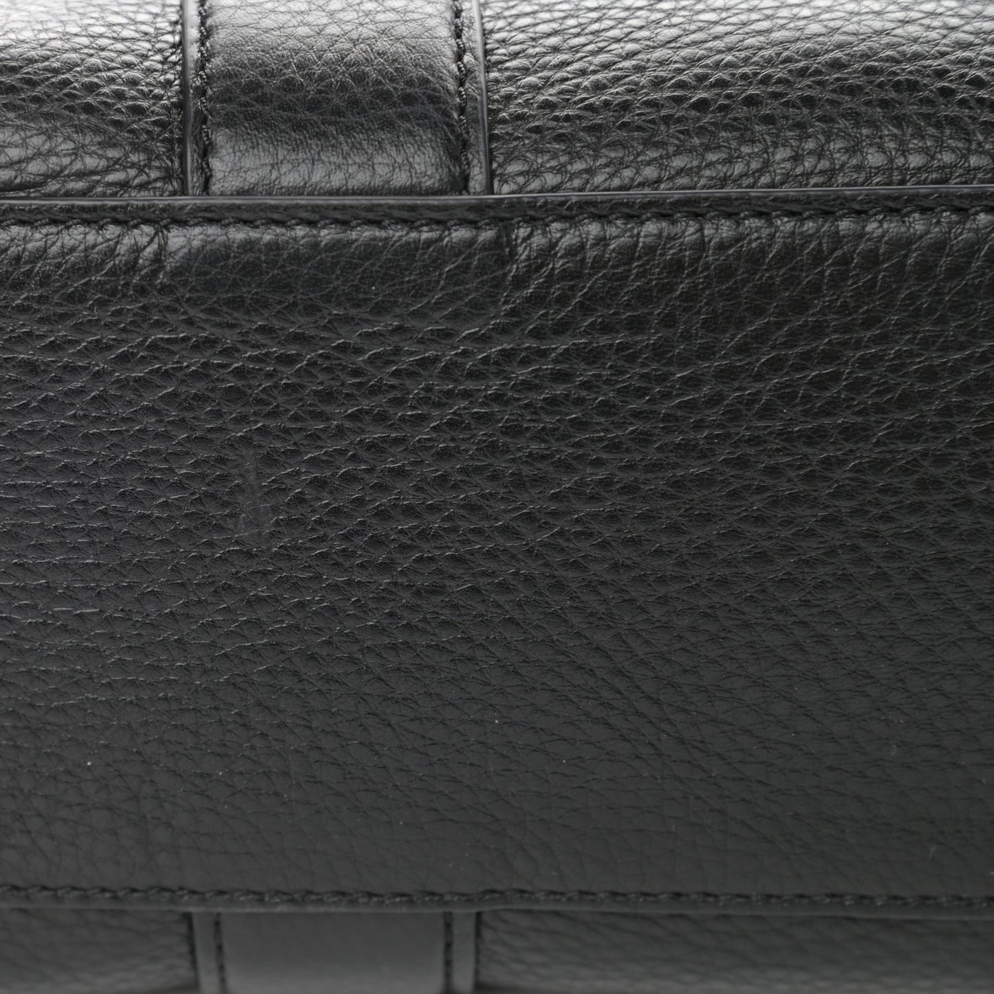 Grained Calfskin Small The Tote Bag Black