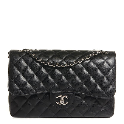 Chanel Caviar Quilted Jumbo Double Flap Black 1 of 9