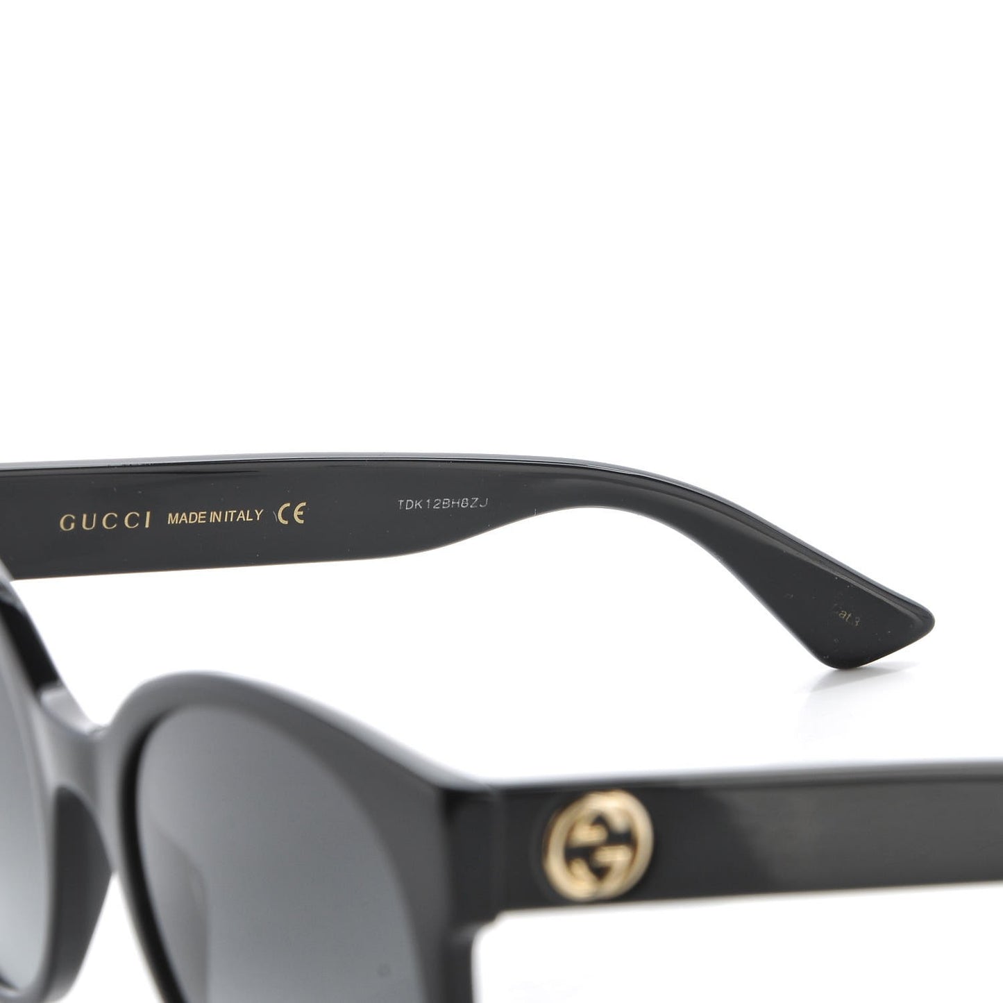 Acetate Round Sunglasses GG 0035S Black