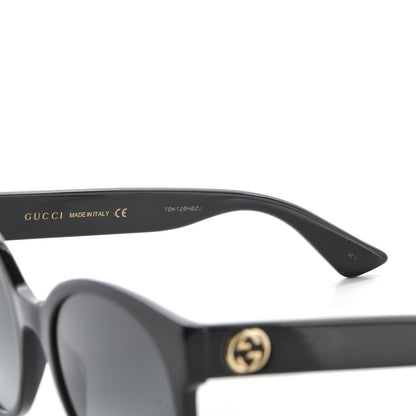 Gucci Acetate Round Sunglasses GG 0035S Black 6 of 8