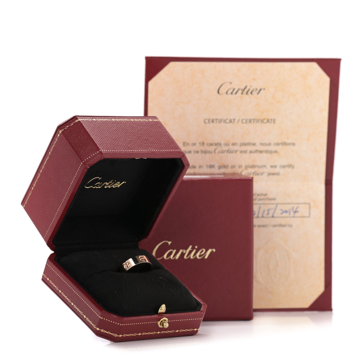 18K Pink Gold 5.5mm LOVE Ring 52 6