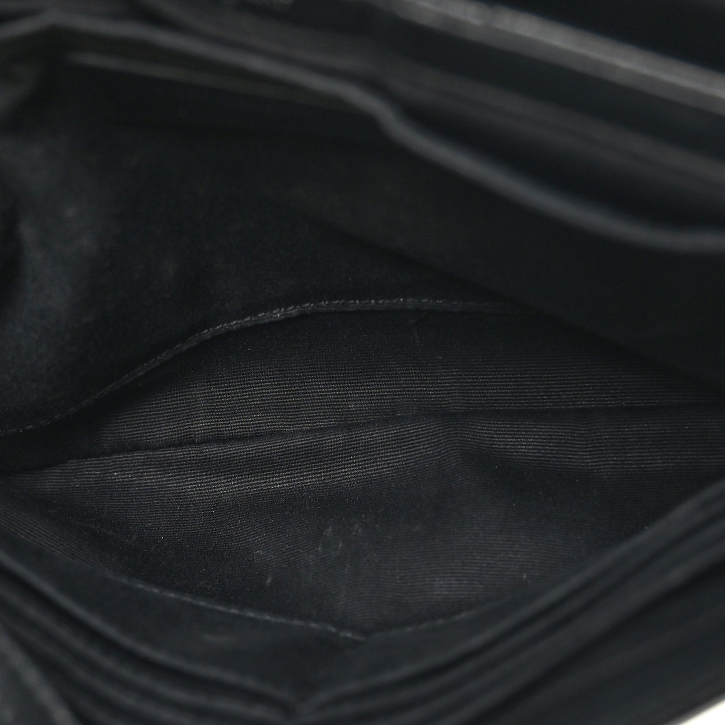 Calfskin Y Quilted Monogram Loulou Flap Bag Black