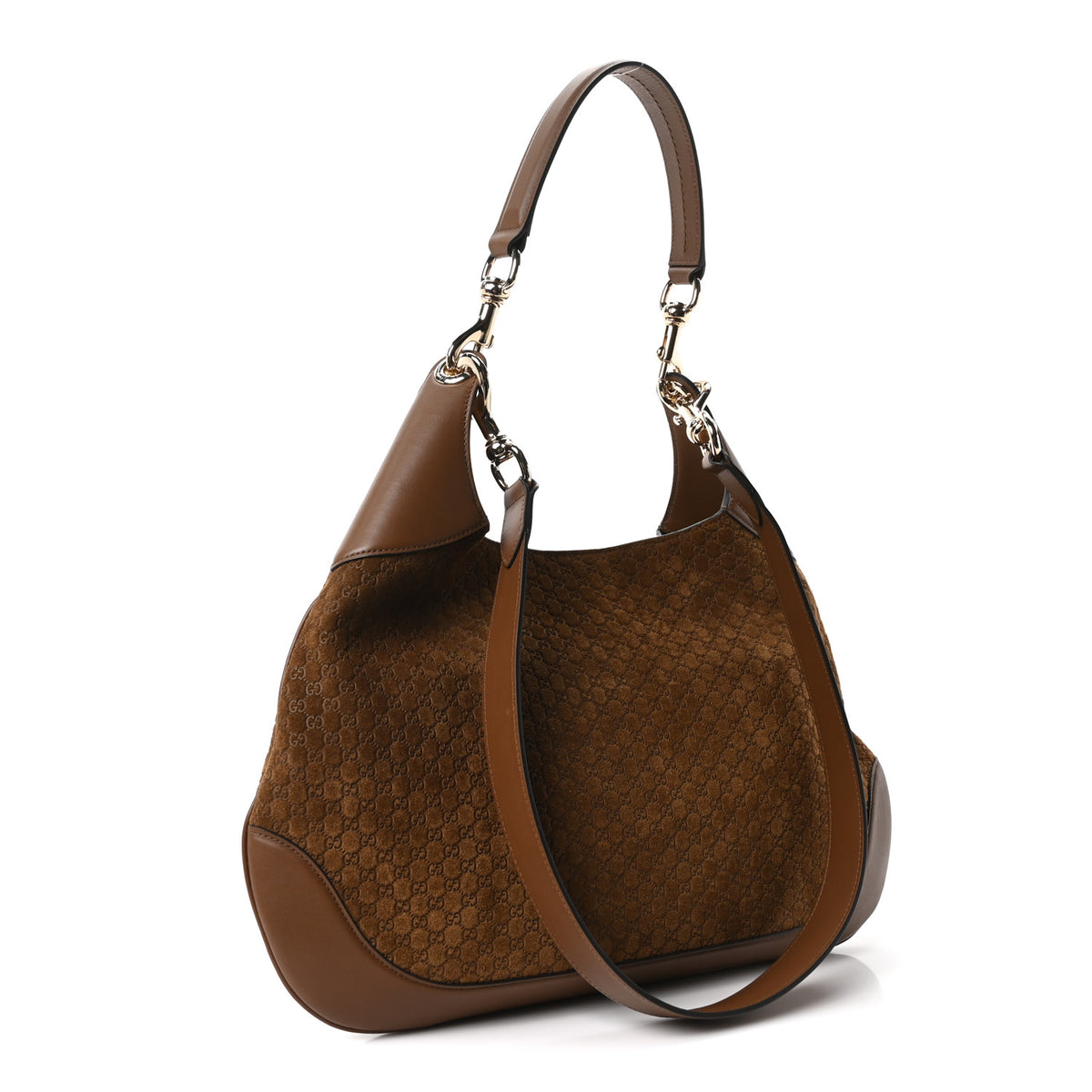 Suede Micro GG Medium B Shoulder Bag Pepper Brown