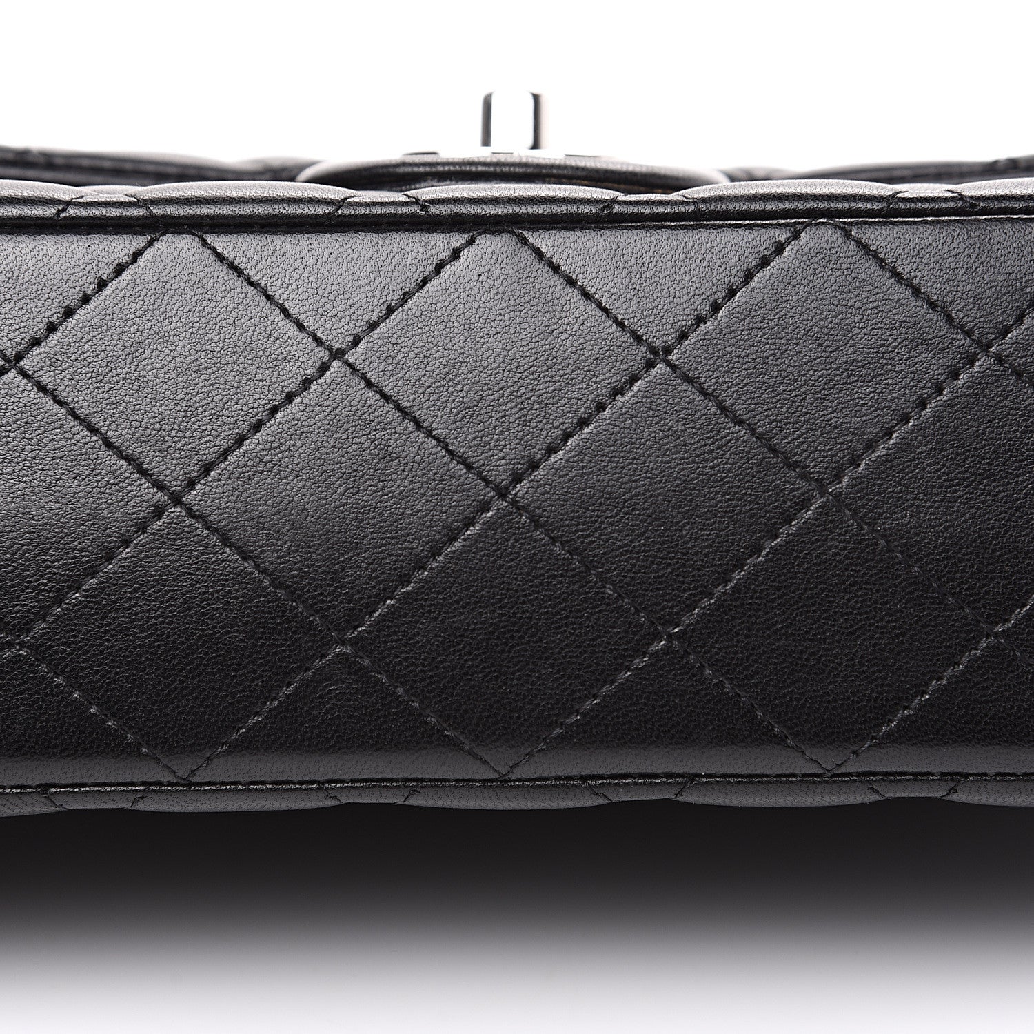 Chanel Lambskin Quilted Medium Double Flap Black 10 of 14