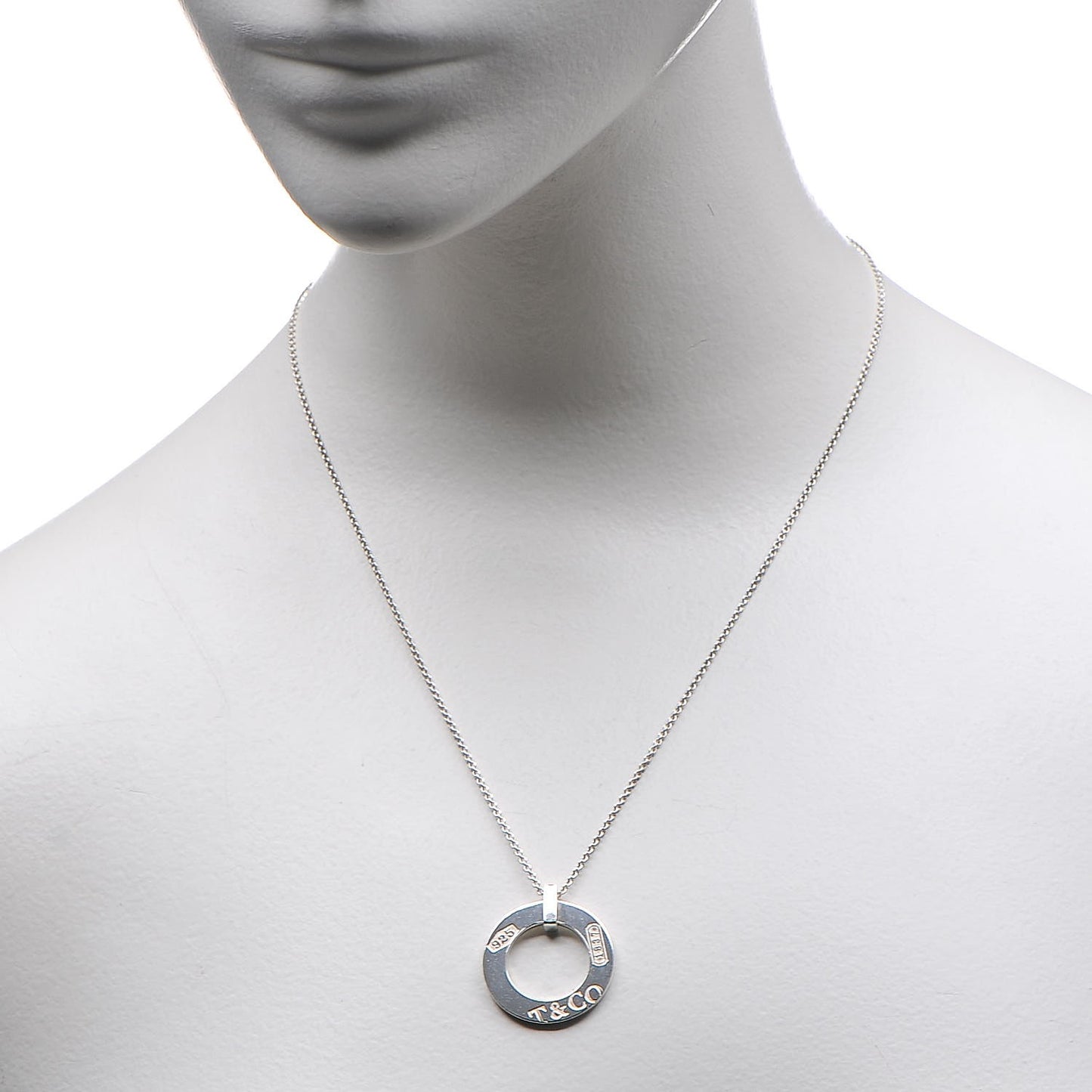 Sterling Silver 1837 Open Circle Pendant Necklace