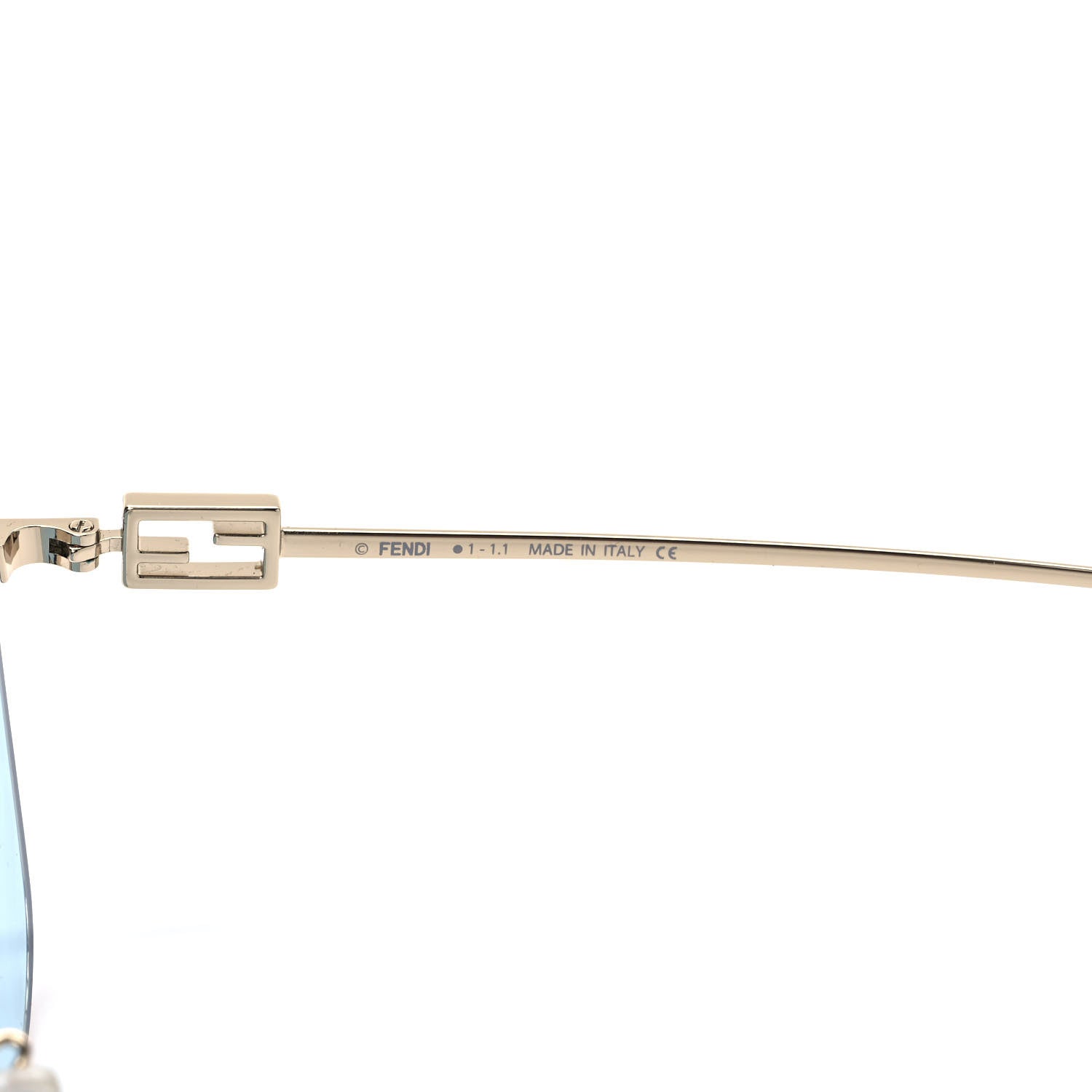 Fendi Metal Fendi Forever Sunglasses FE40013U Blue Gold 6 of 8