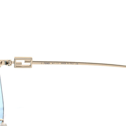Fendi Metal Fendi Forever Sunglasses FE40013U Blue Gold 6 of 8