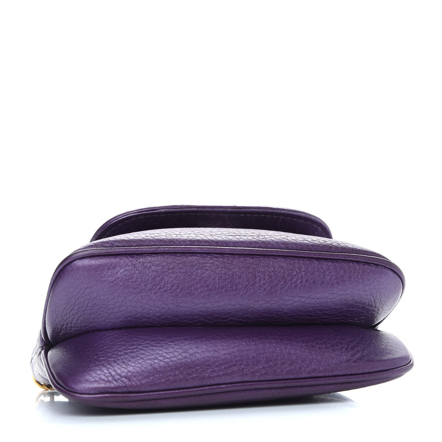 Metallic Pebbled Calfskin Small 1973 Chain Shoulder Bag Purple