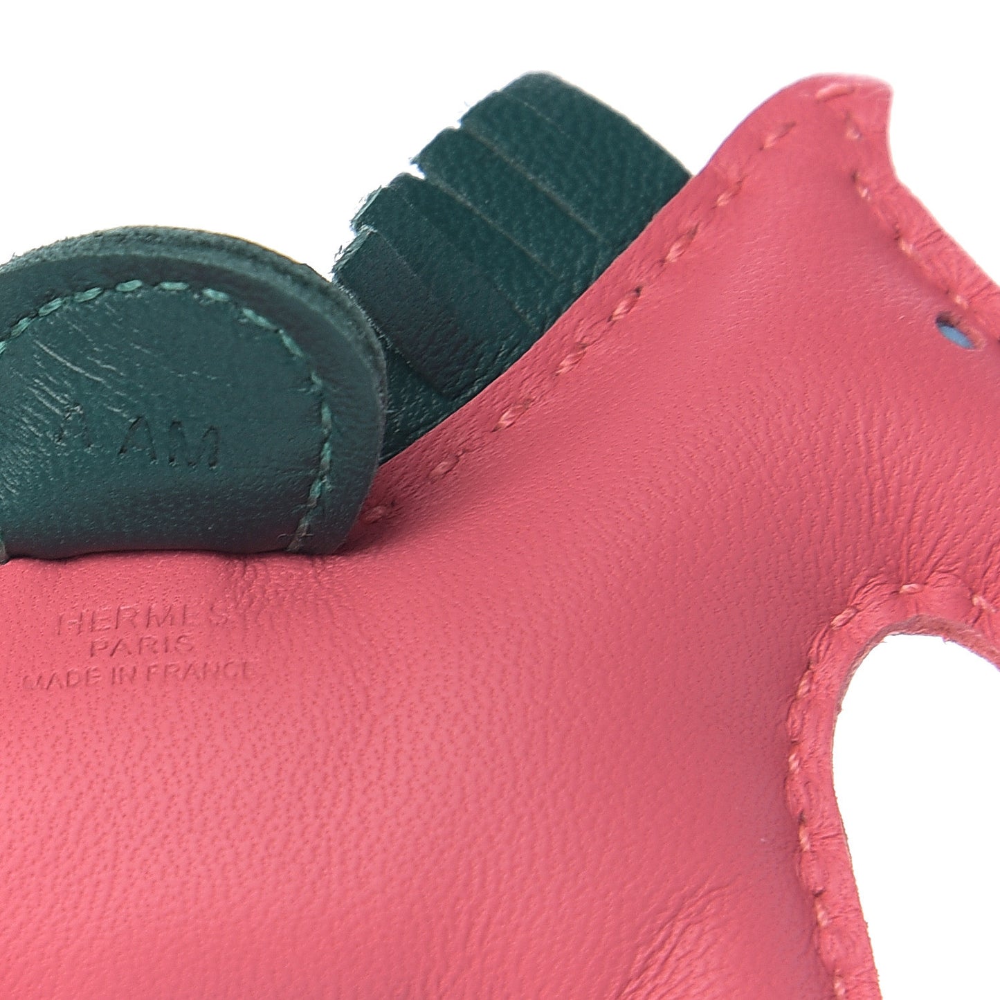 Milo Lambskin Grigri Rodeo Horse Bag Charm PM Rose Azalee Malachite Lime