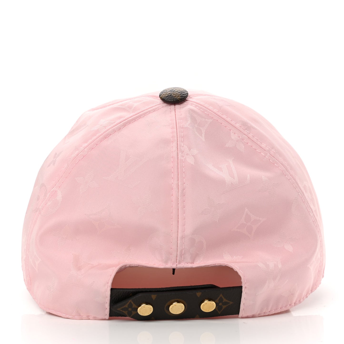 Polyester Silk Monogram LV Get Ready Cap L Pink