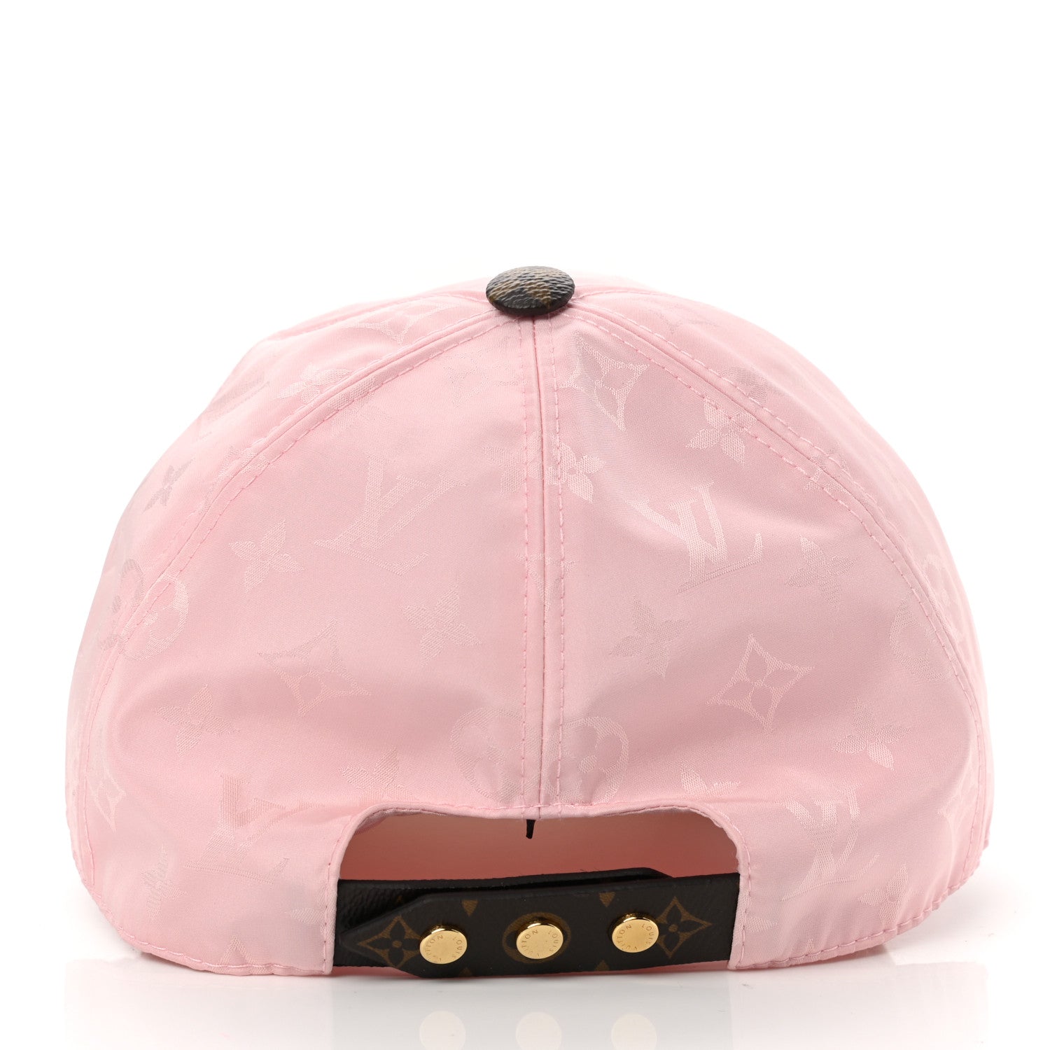 Louis Vuitton Polyester Silk Monogram LV Get Ready Cap L Pink 5 of 10