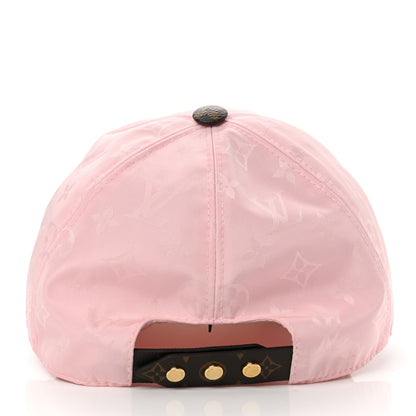 Louis Vuitton Polyester Silk Monogram LV Get Ready Cap L Pink 5 of 10