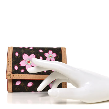 Louis Vuitton LV X TM Monogram Cherry Blossom Victorine Wallet Sakura Brown 2 of 6