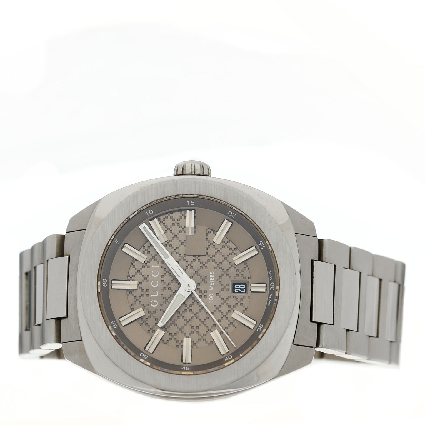 Stainless Steel 40mm GG2570 Quartz Watch Brown