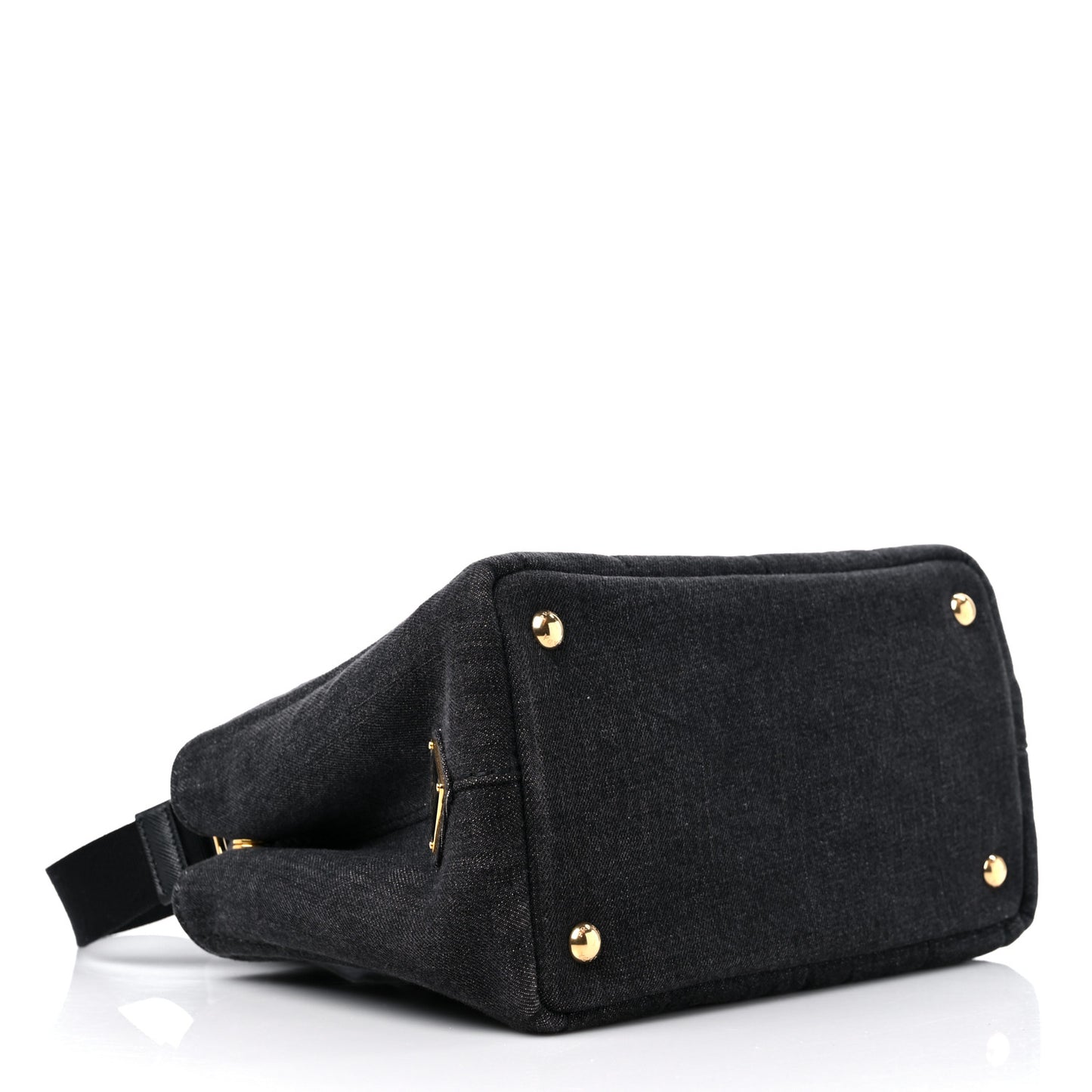 Denim Small Logo Tote Black